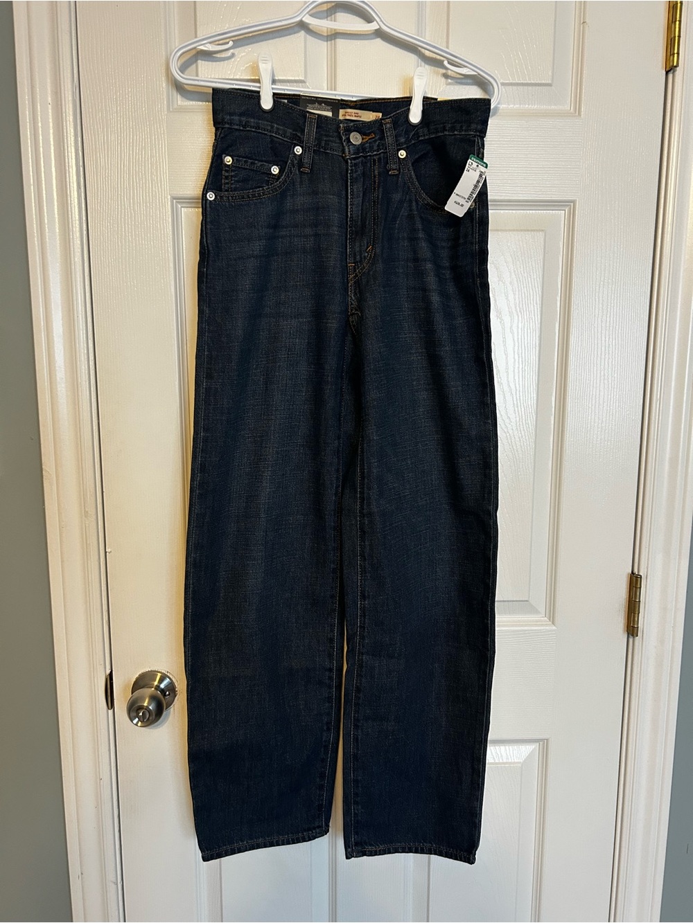 Levi's Dark Blue Baggy Dad Jeans
